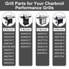 Utheer Grill Replacement Kit for Charbroil Performance 5 Burner 463347519