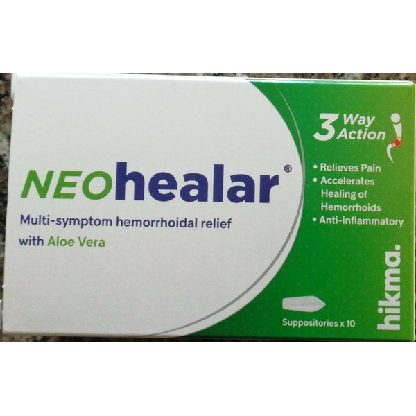 2 Box NEO Healar 100% Natural Suppositories Hemorrhoids Cure Treatment & Relief