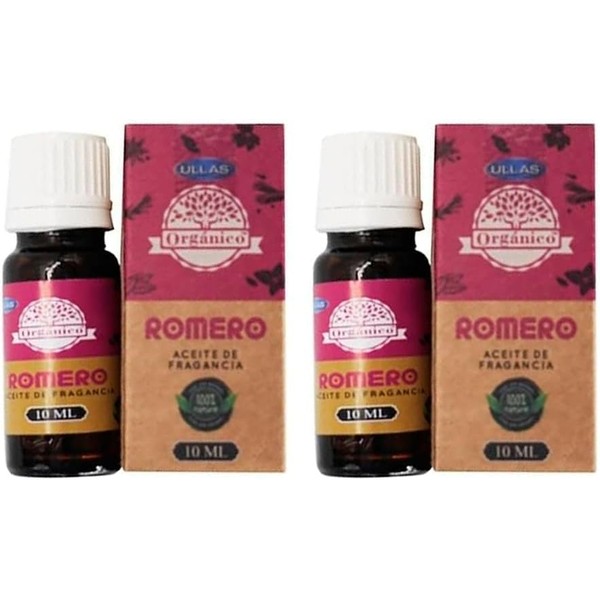 Rosemary Essential Oil - 2 x 10ml Bottles - Natural