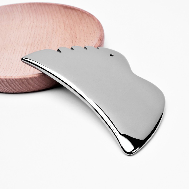 Wing Shaped Terahertz Stone Gua Sha Facial Tool for SPA