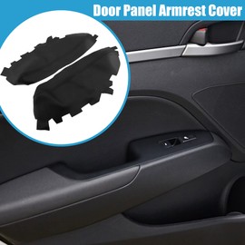 A ABSOPRO Car Front Door Panel Armrest Cover Interior Door Trims for Toyota Avalon 2013-2018 Black 1 Pair