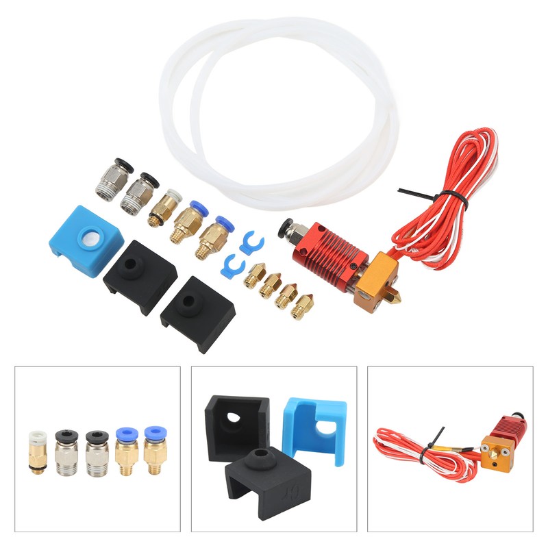 Assembled Hotend Kit for Ender 3 with Pneumatic Fittings Thermistor