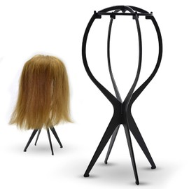 Superhairpieces Toupee and Wig Stand, Durable Wig Holder Stands for Displaying Wigs Toupee Exhibitions (1PC, Black)
