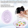 Silicone Face Ice Bath Bowl,Collapsible Face Bowl for Ice with