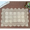Damanni Rectangular Cotton Handmade Crochet Lace Table Runner Doilies Table