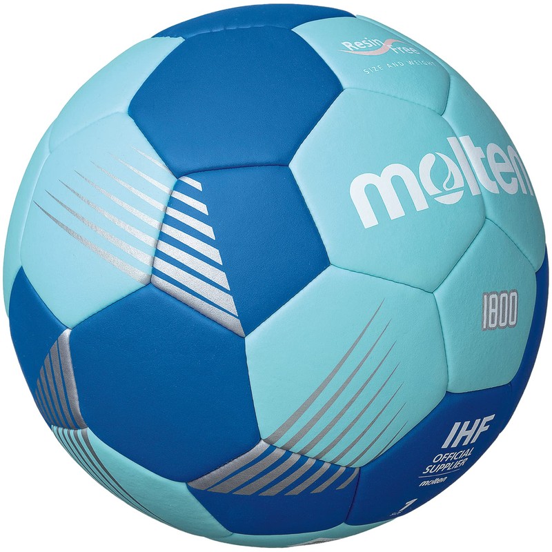 Molten Handball H1F1800-CB, Size: 1, Colour: Cyan/Blue, Resin Free