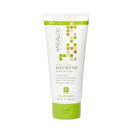 Andalou Naturals Kukui - Manteca corporal nutritiva de cacao, 8 onzas