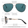 Gafas de Sol Deportivas, Cyxus, Unisex, Oro y visión Nocturna,