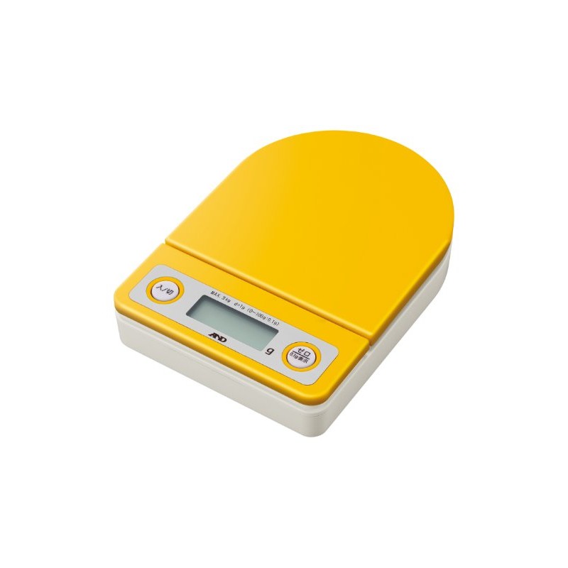 A&D UH-3202-Y Digital Home Scale, 6.6 lbs (3 kg), Yellow,