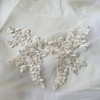 Lace Applique with Sequin Corded Flower Embroidery Lace Appliques Lace