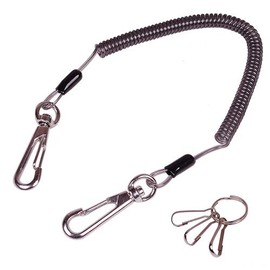 Good-L Coil Key Chain 320 (Reinforced Wire), Black