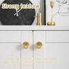 50 Pack Gold Round Cabinet Knobs Drawer Knob Bulk Set/