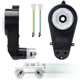 2 PCS 12V Electric Motor Gearbox 40000RPM High Speed Gearbox Motor for Powered Wheels Kids Ride on Toys RS550 Upgrade Gearbox Powered for Kids Electric Vehicle Replace Parts Kids Ride On Cars