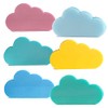 Bokinyoung Cute Translucent Sticky Notes Self Adhesive Removable Waterproof Fun Colored Cloud Sticky Notes 6 Pack