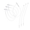 Safety Threads Loop Pins Transparent for Labels, Award Winners (1000
