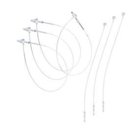 Safety Threads Loop Pins Transparent for Labels, Award Winners (1000 Pieces, 175 mm (7 Inch))