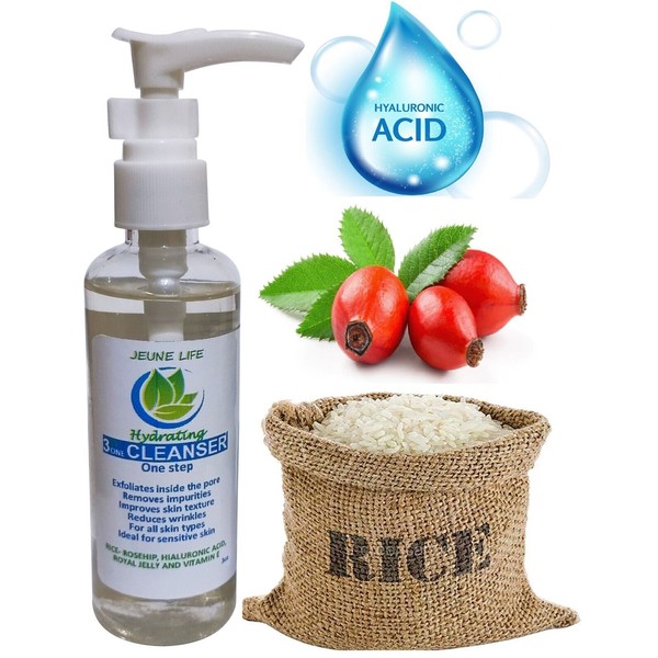 2 CLEANSER GEL  Rosa Mosqueta  Hyalonic Acid Rice - Orgánico  Rosehip Anti-AGing