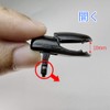lingzaling 15mm Plastic One-Touch Clip for Flat Tape, Black (Pack