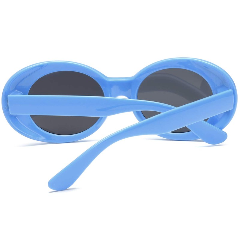 aisswzber Clout - anteojos de sol ovaladas estilo retro clásico