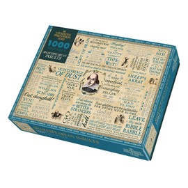 The Unemployed Philosophers Guild Shakespeare Insults Jigsaw Puzzle - 1000 Pieces - includes Mini Poster with Puzzle Art