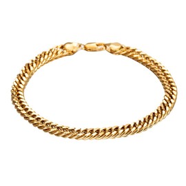 kelistom Gold Cuban Link Anklet Bracelet for Women Men, 7mm Wide 14K Gold / 18K Gold/White Gold Plated Diamond Cut Curb Chain Ankle Bracelets for Women Men 9 10 11 inches