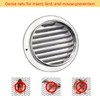 Qrity Vent Outlet Stainless Steel Vent Covers, Round Louver Grille