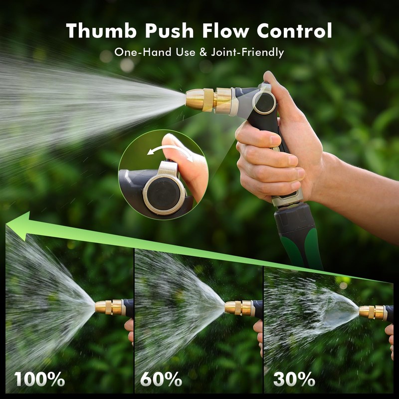 RESTMO Garden Hose Nozzle, Heavy Duty Water Hose Sprayer for