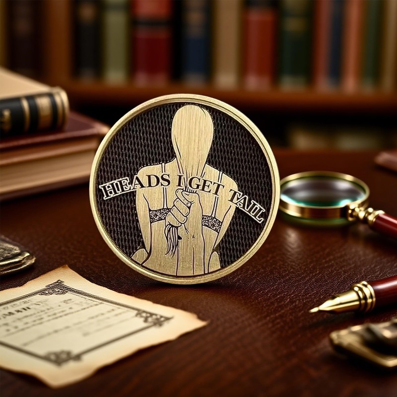Funny Heads and Tails Coin with Gift Box – Double