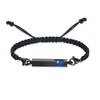 constantlife Birthstone Crystal Cube Urn Bracelet for Ashes Braided Rope