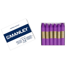 Manley mnc04577 – Pack of 12 Crayons, hellviolett