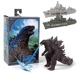 Godzilla Figure Model, Action Figure, 6.7 inches (17 cm), Kaiju, Cool Model, Souvenir, Children's Decoration, Toy, Plastic Model (Primary Color)