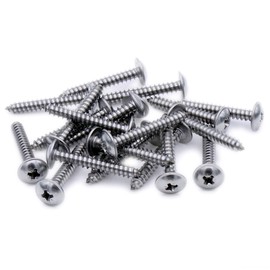 No.4 x 0.5 (2.9mm x 13mm) Pozi Flanged Self-Tapping Screw - Stainless Steel (A2) (Pack of 20)