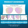 proSPORT Aviator Bifocal Sunglass Reader +1.50 Pink Flashed Mirror Gold