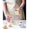 LuoCoCo Cute Egg Separator, Ceramics Vomiting Chicken Egg Yolk White