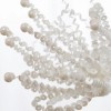 Factory Direct Craft Set of 2 White Glitzy, Beaded and