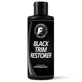 ExoForma Black Trim Restorer - Unique Dye-Infused Formula Lasts 6+ Months - Restores Factory Black to Plastic Trim - Protects Against UV Rays, Helps Conceal Scratches & Scuff Marks - Works in Seconds