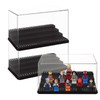 LOYORTY 3PCS Acrylic Display Cases for Minifigure, Minifigure Display Case,