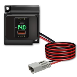 Compatible with Honda CR-V (1997-2001) Clock Substitute with Voltmeter and USB Fast Charger