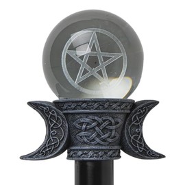 Pacific Giftware Pentagram Decorative Walking Cane with Battery Operated LED Light