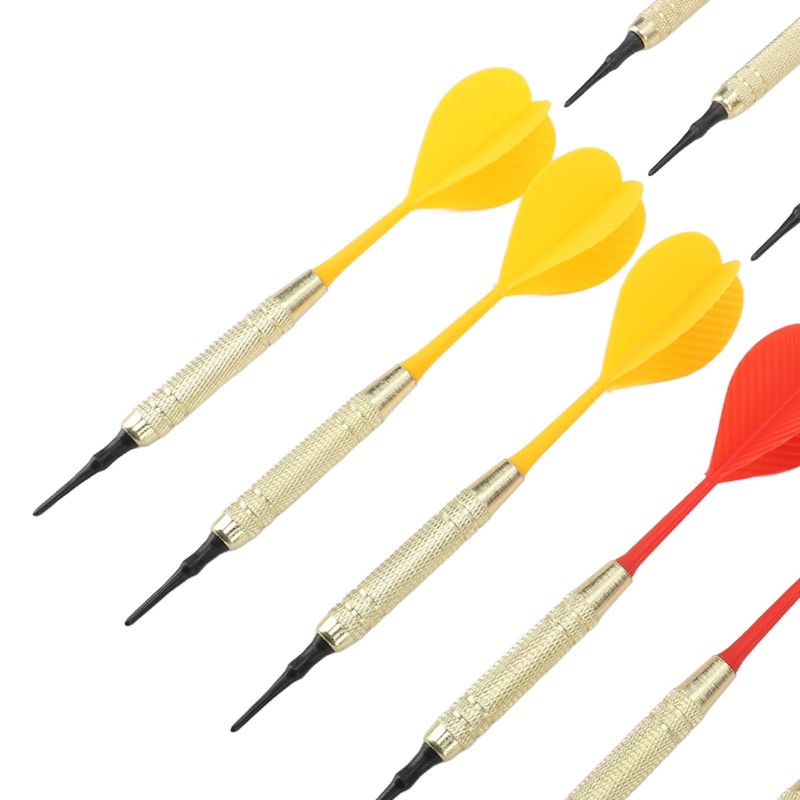 Restokki Darts Set, Soft Tip, Iron Shaft, Non-Slip Pattern, Sports