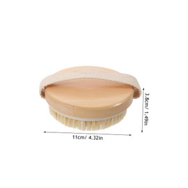 Healeved 2pcs Exfoliating Body Brush for Wet and Dry Use Deep Cleansing Skin Scrub Brush for Spa and Home Massage Soft Bristles for Exfoliation and Skin Care