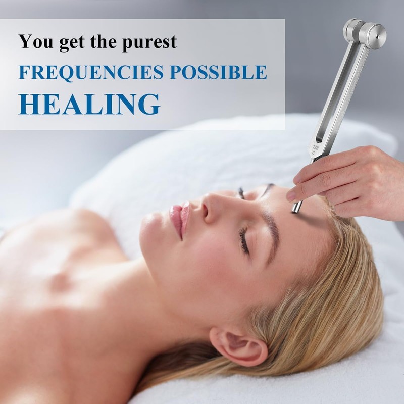 Tuning Forks for Healing 5 piece Set(128Hz, 256Hz, 512Hz), with