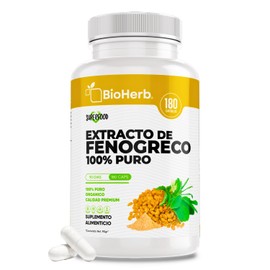 BioHerb  Fenogreco 100 Puro Extracto Orgnico de Alta Concentracin, Frmula Natural, Potente y de Mxima Pureza                                          