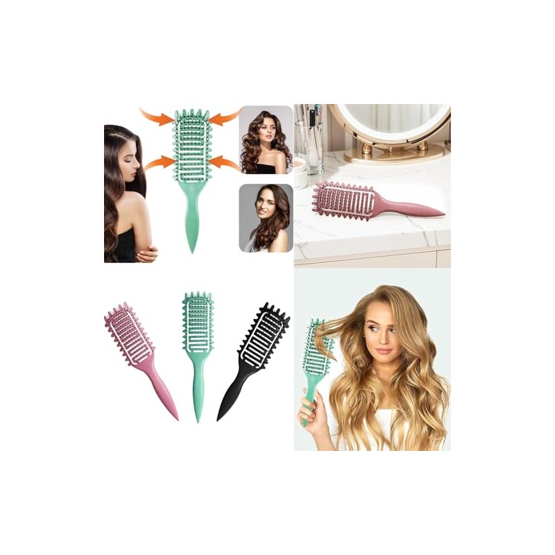 WADY Cepillo para Cabello Rizado Para Mujeres, Cepillo para Rizos,