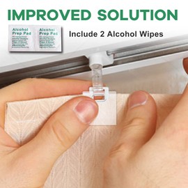 Smatagee (36 Sets / 72 Pcs) Clear Vertical Blind Repair Tabs,Transparent Vane Savers Blind Repair Clips,Window Blinds Replacement Slats for Fixing Vertical Window Shades Slats