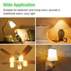 BUBO Ceiling Fan Light Bulbs 60 Watt Equivalent, E12 LED