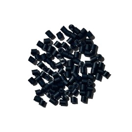 Over 100 Colors of Rubber Skirts,Most Popular Skirts, DIY Silicone Skirts for Jig, Replacement Fishing Skirts for Spinner Baits Buzz Baits or Jigs Skirts (Skirt Bands CBT- Black 100 PK)