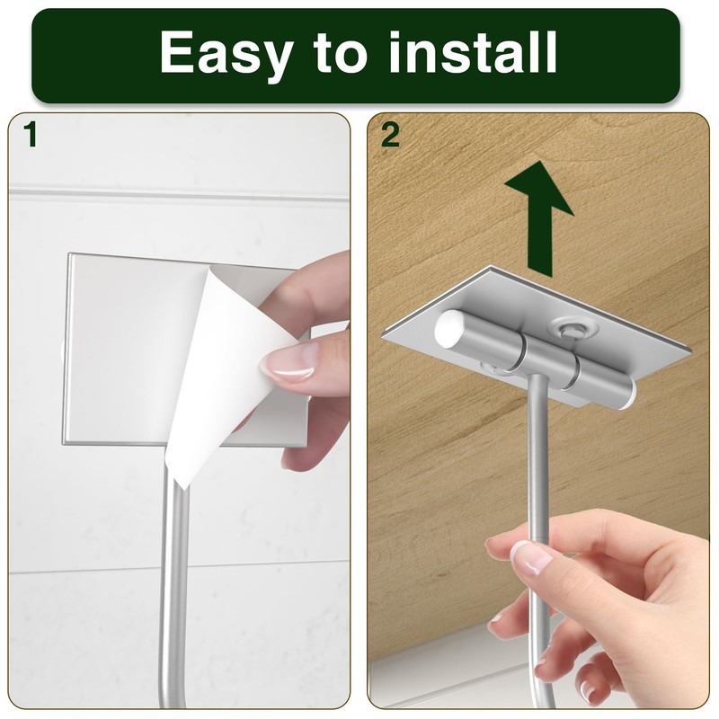 Josmimic Modern Banana Hanger Hook Under Cabinet: Adhesive Banana Holder