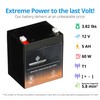 Chrome Battery 12V 5AH Maintenance-Free Battery for Alarm Systems, Scooters,