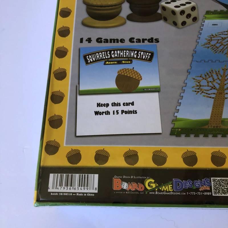 RB GAMES LLC Squirrels Gathering Stuff Acorn Tree Board Game